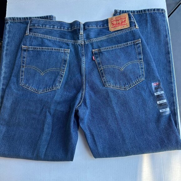 Levis 550 Mens Relaxed Fit Jeans W36 L32 Blue Denim Classic Style Original NWT - Picture 5 of 13